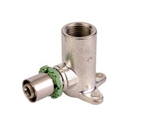 Kolano 20 x 1/2" GW z łapkami