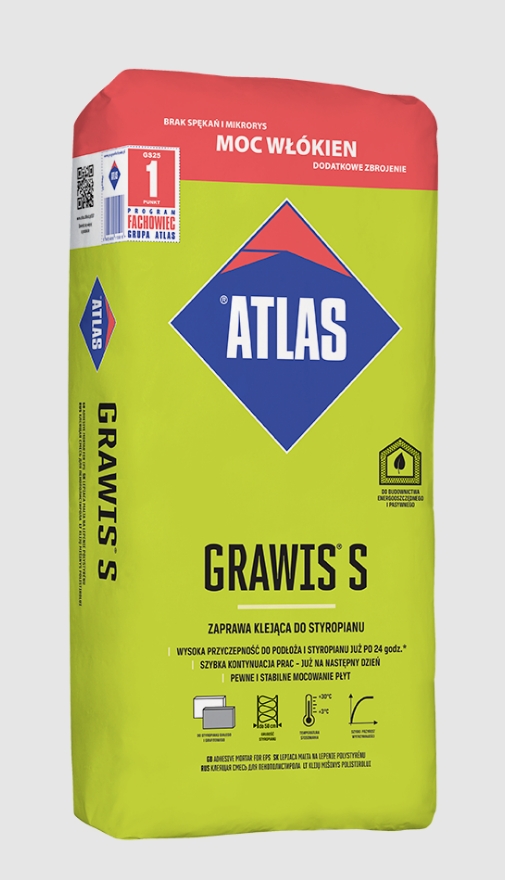 Klej do styropianu Grawis S 25 kg Atlas