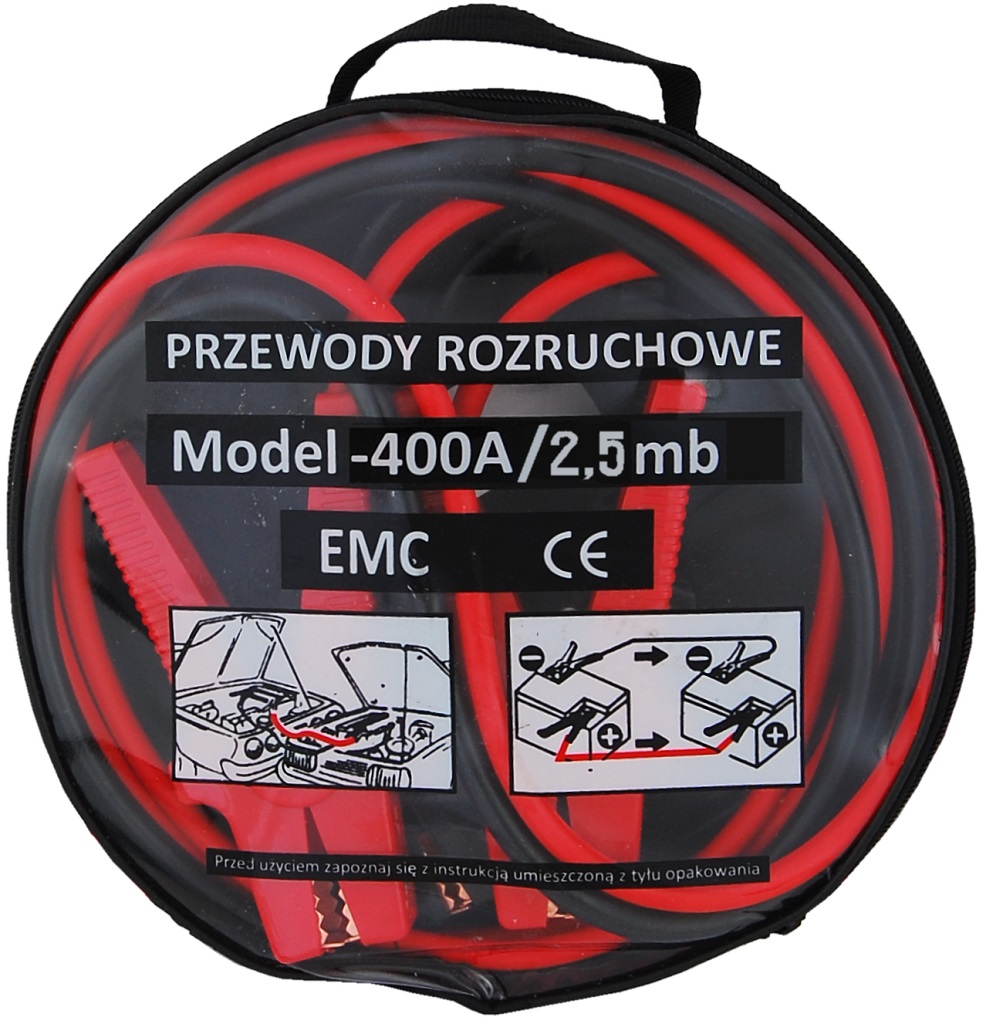 Kable rozruchowe 400 A 2,5 m