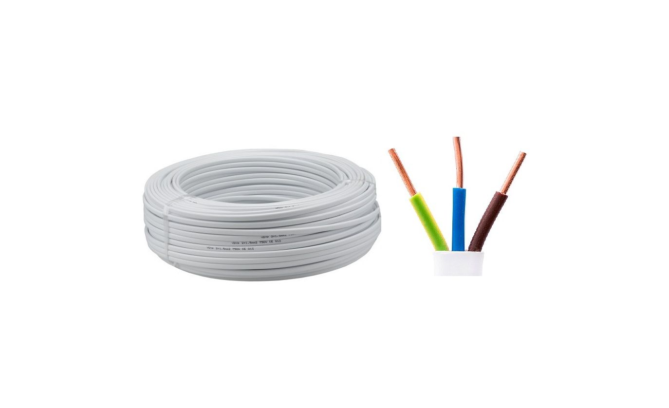 Przewód  YDYP 3x2.5mm2 15m