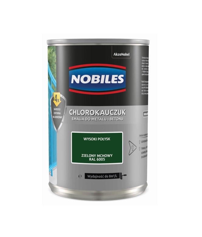 Chlorokauczuk zielony mchowy 0.9 L