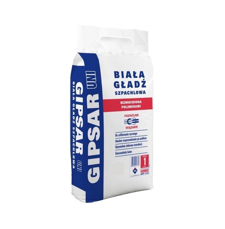 Gładź szpachlowa GIPSAR UNI 10 kg