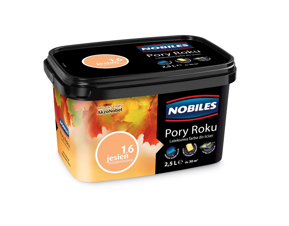Farba lateksowa Pory Roku 16 jesień brzoskwiniowa 2.5 l emulsja