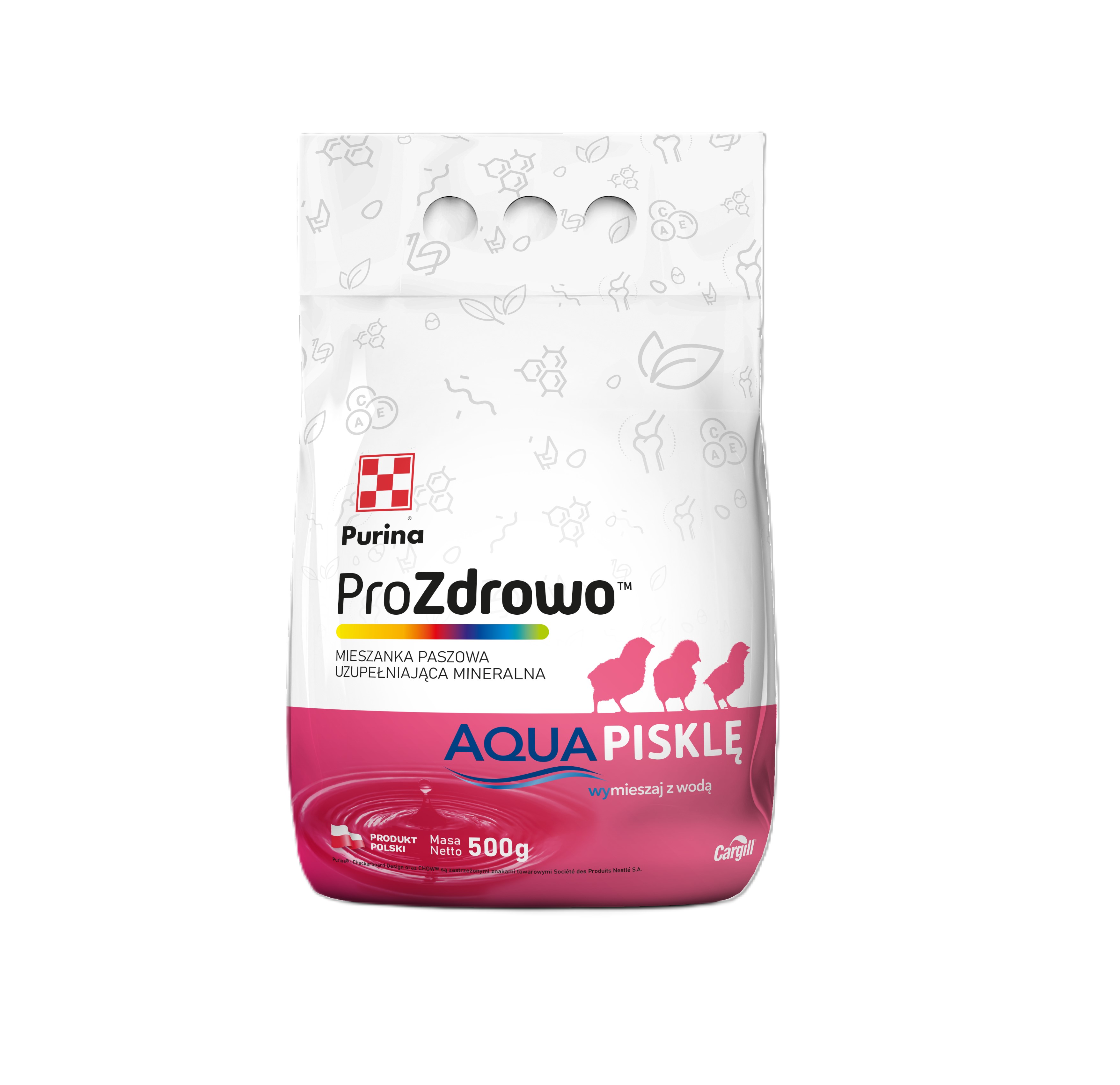 ProZdrowo Aqua Pisklę - 0,5 kg mieszanka witamin dla piskląt
