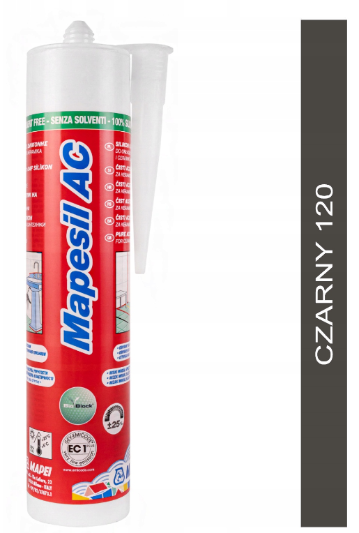 Silikon Mapesil AC 120 Czarny