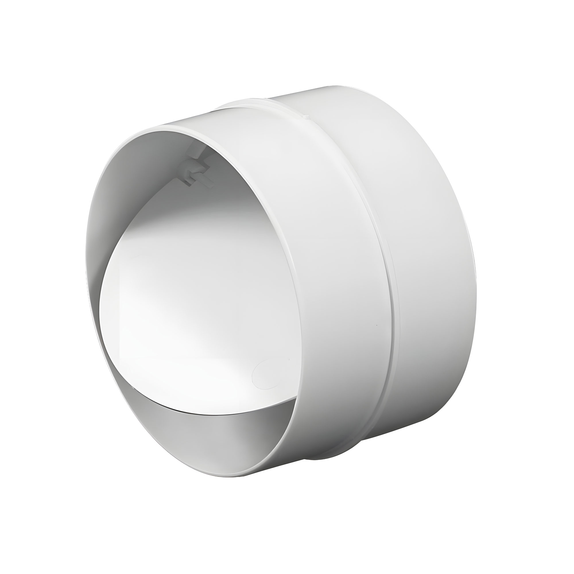 Łącznik rur wentylacyjnych okrągłych 100 z zaworem zwrotnym