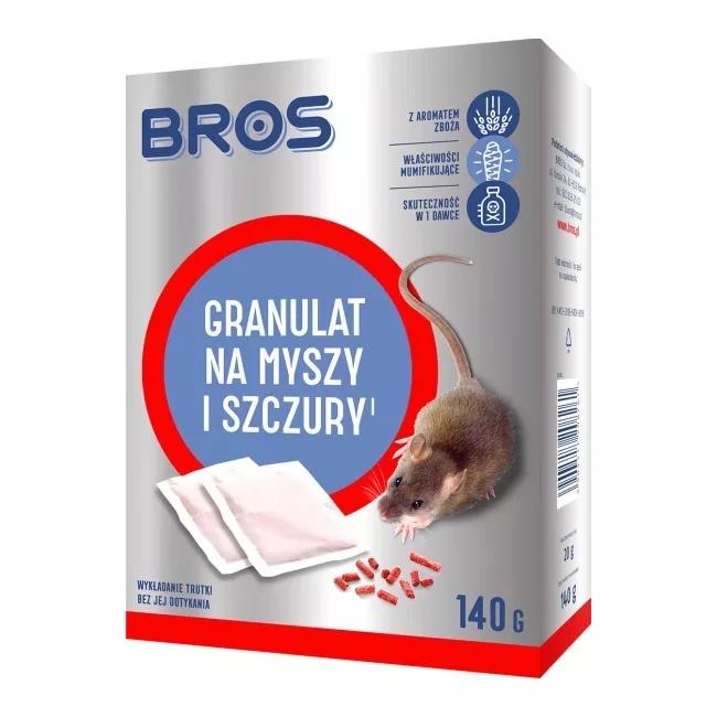 Bros Granulat na myszy i szczury  140 g