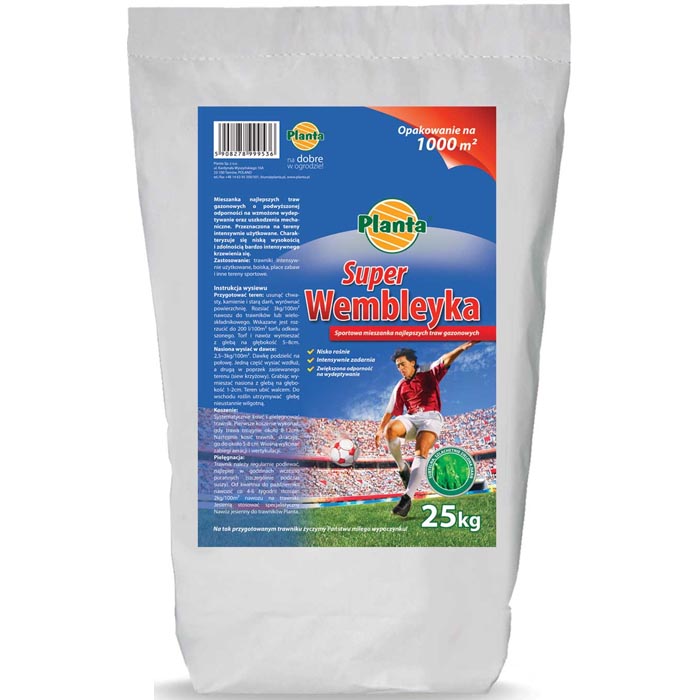Mieszanka gazonowa Super Wembleyka 25 kg