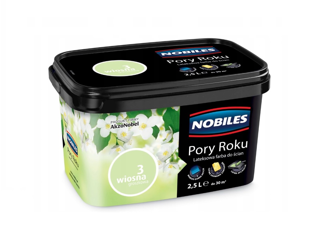 Farba lateksowa Pory Roku 3 wiosna groszkowa 2.5 l emulsja