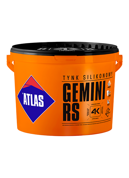 Atlas tynk silikonowy Gemini RS biały 25kg