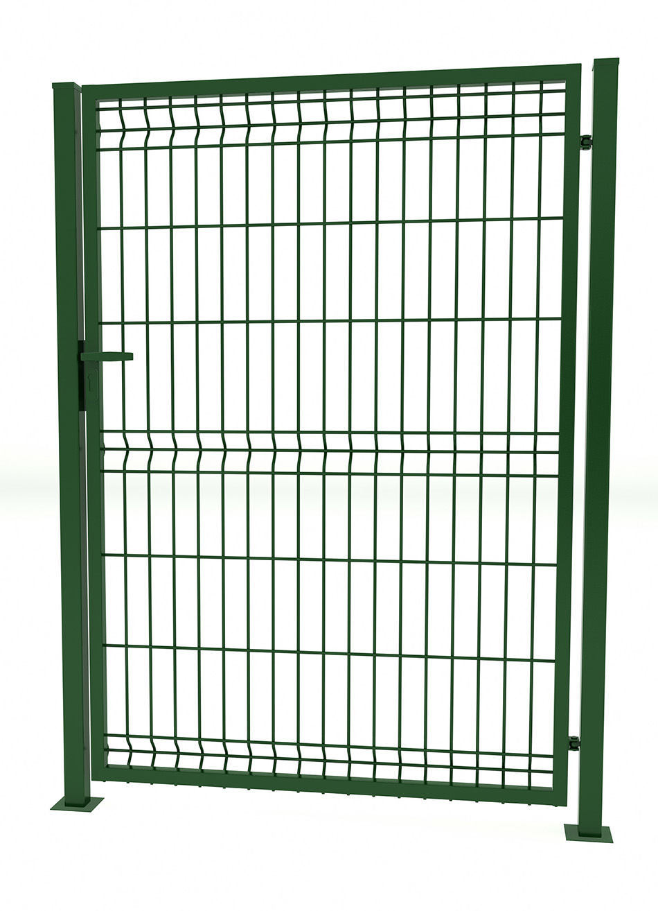 Furtka ogrodzeniowa panelowa 100x153 zielona prawa