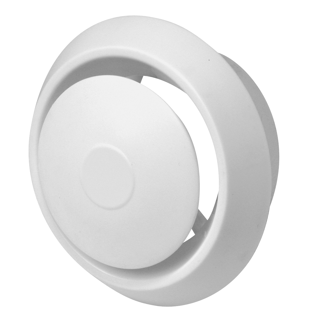 Anemostat plastikowy biały nawiewno-wywiewna 100